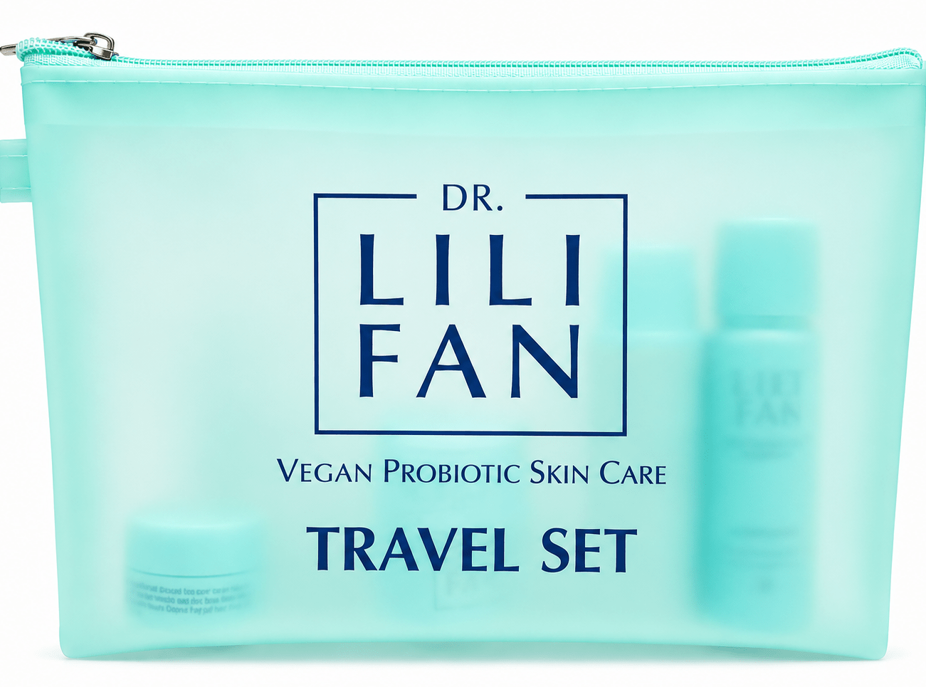 Travel Set - Balance Cleanser + Defense Toner + Eye Repair Cream + Recovery Cream - Dr Lili Fan Vegan Probiotic Skincare